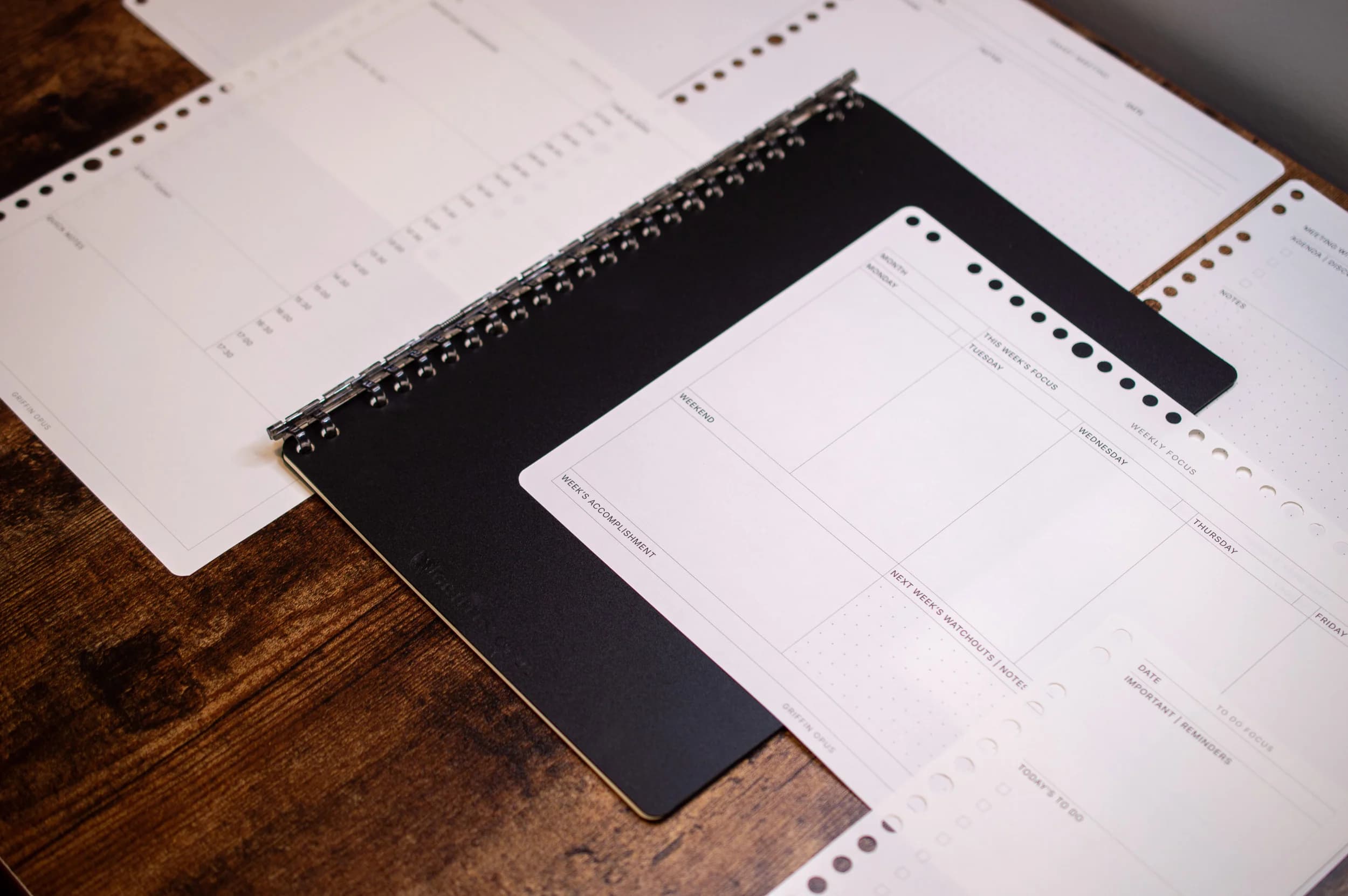 The Griffin Opus modular system on a desk
